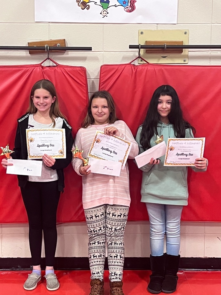 The Webster students that participated at the Spelling Bee did an amazing job and we are so proud of you all! Congratulations to the top 3 finalists that will move onto the next level (1st place - Aubrielle; 2nd place - Leah; 3rd place - Alexis)!