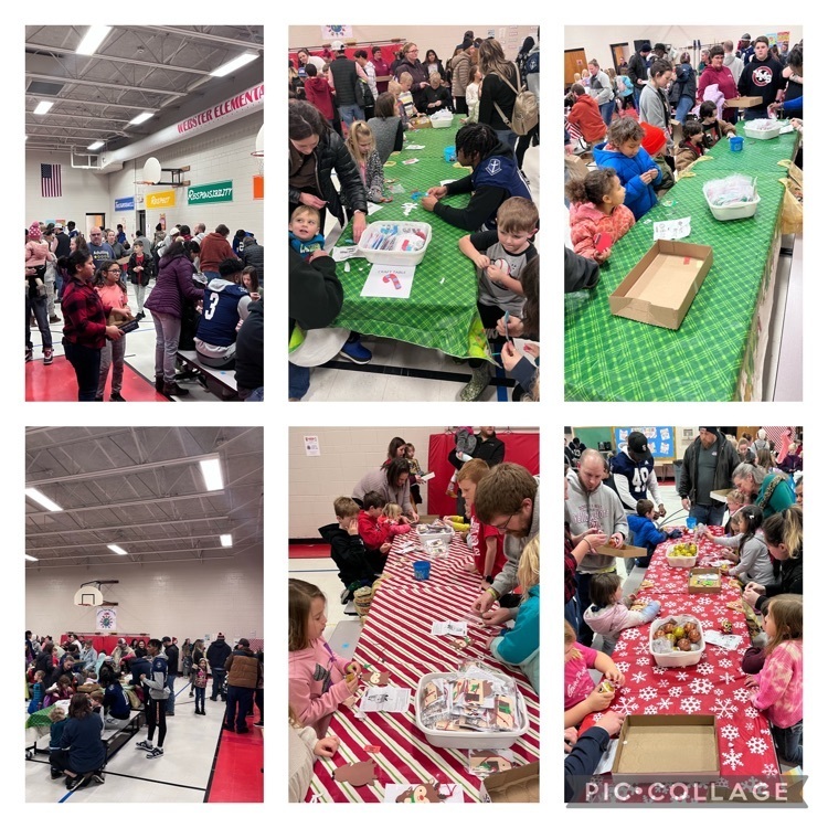 Webster had a great turnout for Santa’s Workshop! It was so much fun to make ornaments with friends and family!