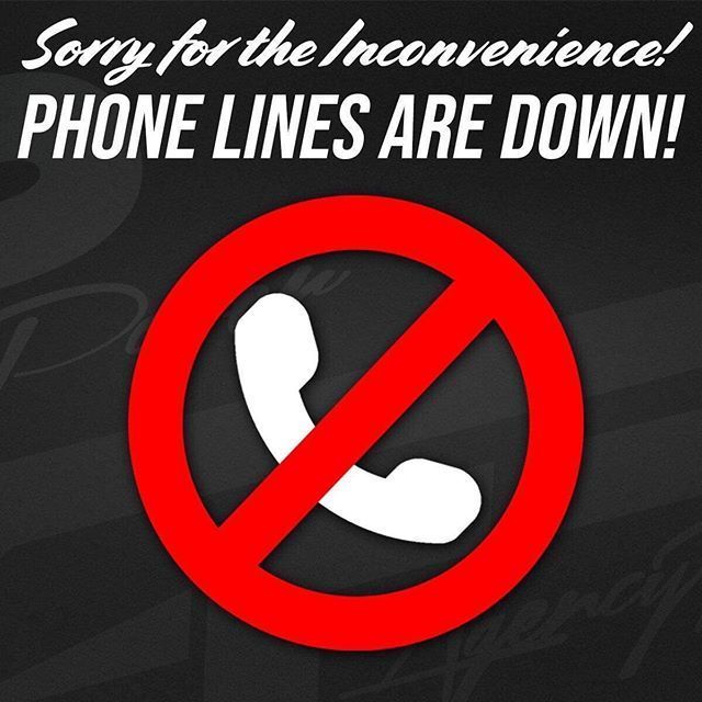Phone lines down 
