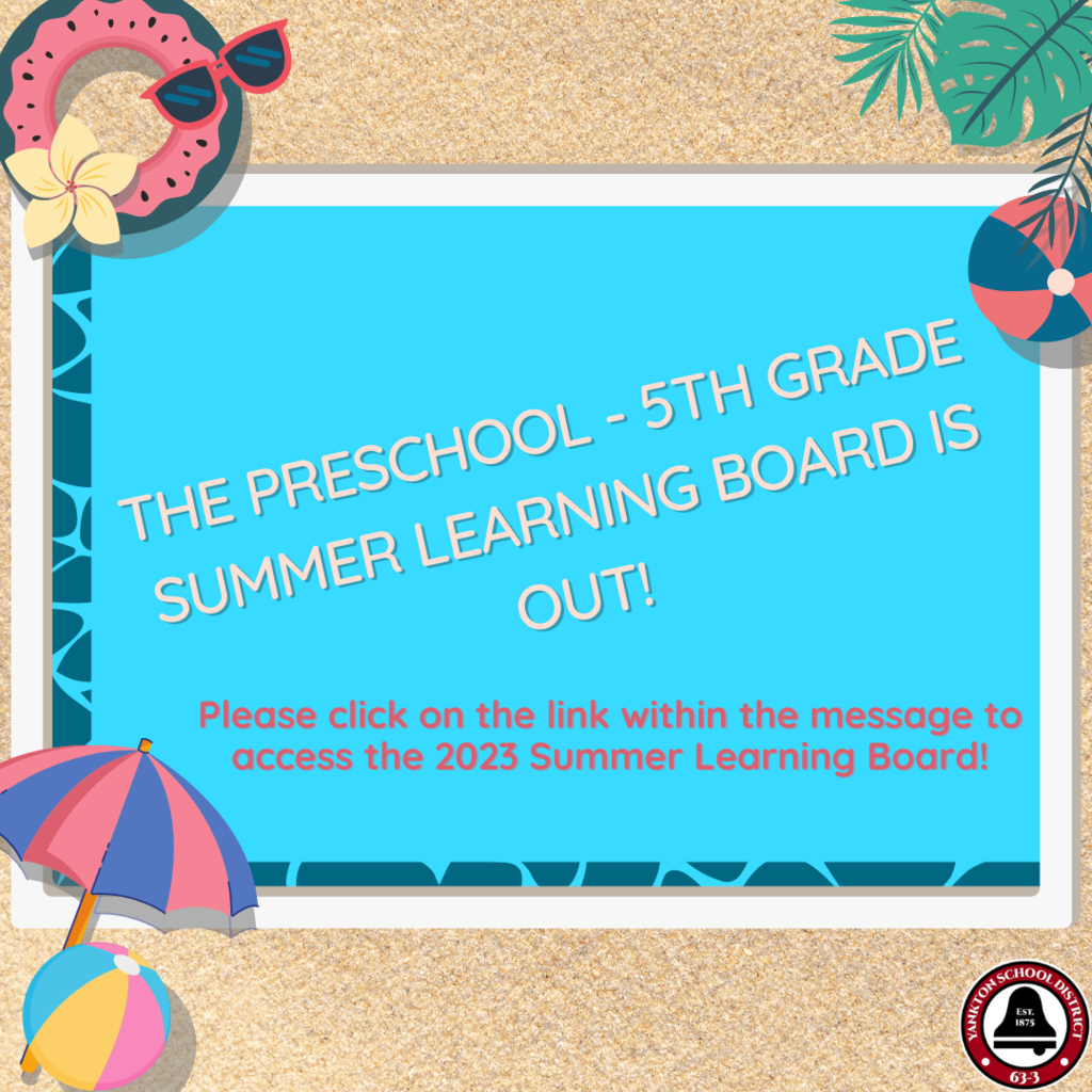 Summer Learning Board Notice