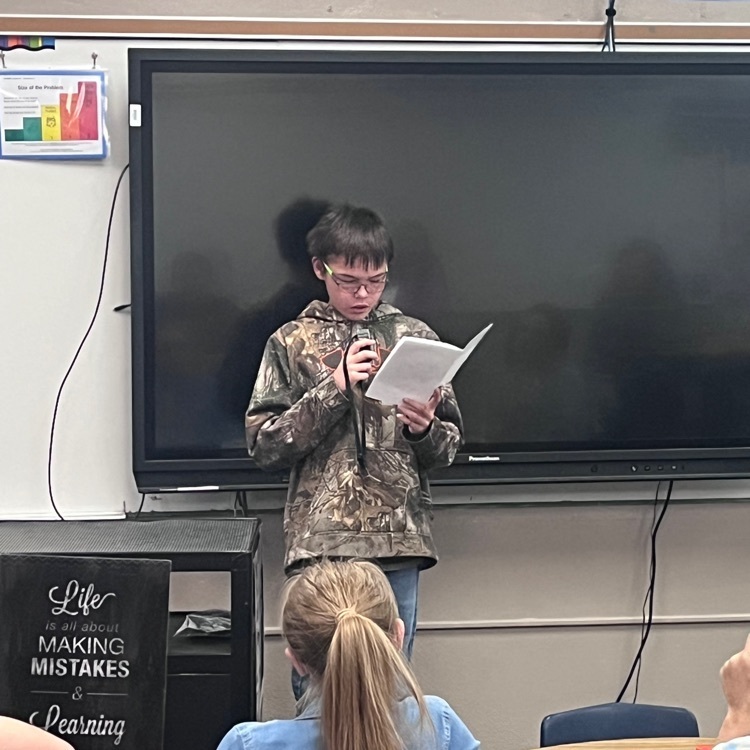 Webster 5th graders presenting their voice and choice westward expansion projects. We watched reader's theaters and puppet shows along with listening to guidebooks and a story.