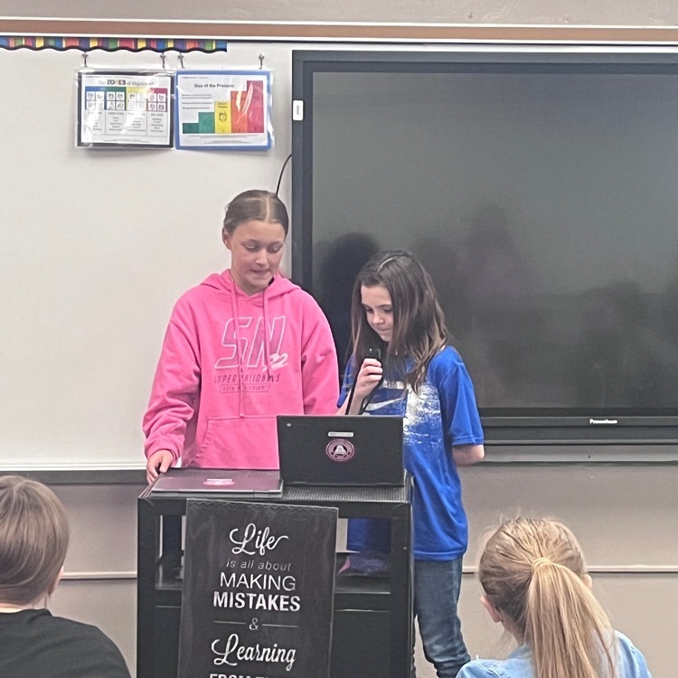 Webster 5th graders presenting their voice and choice westward expansion projects. We watched reader's theaters and puppet shows along with listening to guidebooks and a story.  