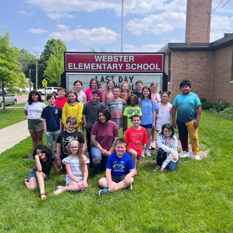  Saying goodbye to Webster!  Webster Elementary wishes you the best and good luck in 6th grade! 