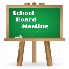 School Board Meeting Sign