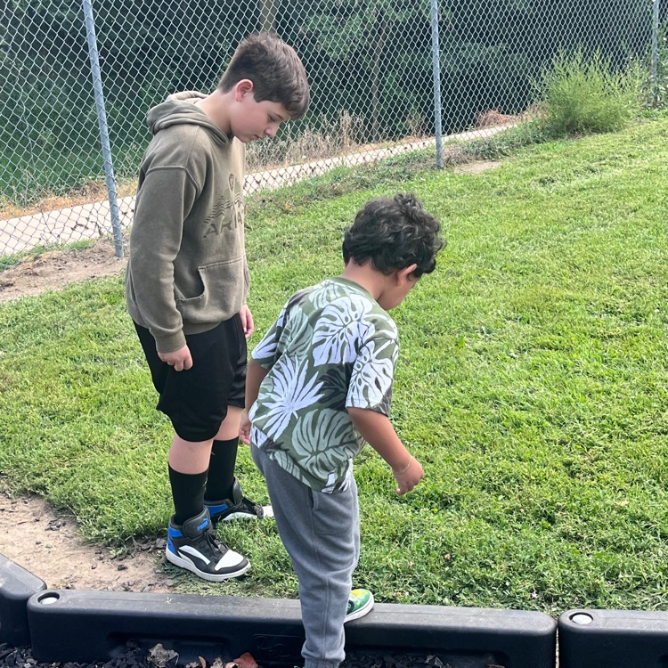 Mrs. Lukkes's 5th graders loved helping the Webster preschoolers learn the rules of the playground.
