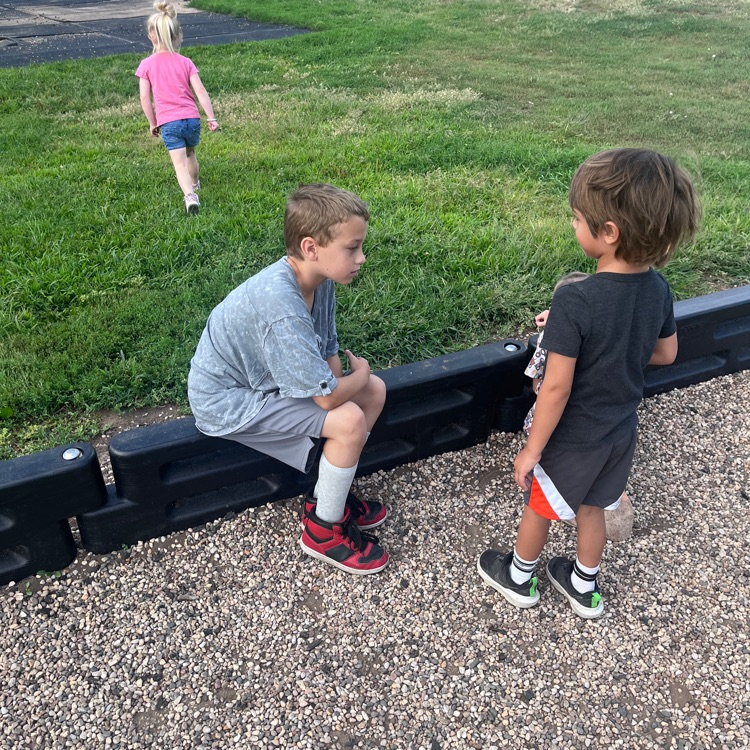 Mrs. Lukkes's 5th graders loved helping the Webster preschoolers learn the rules of the playground.