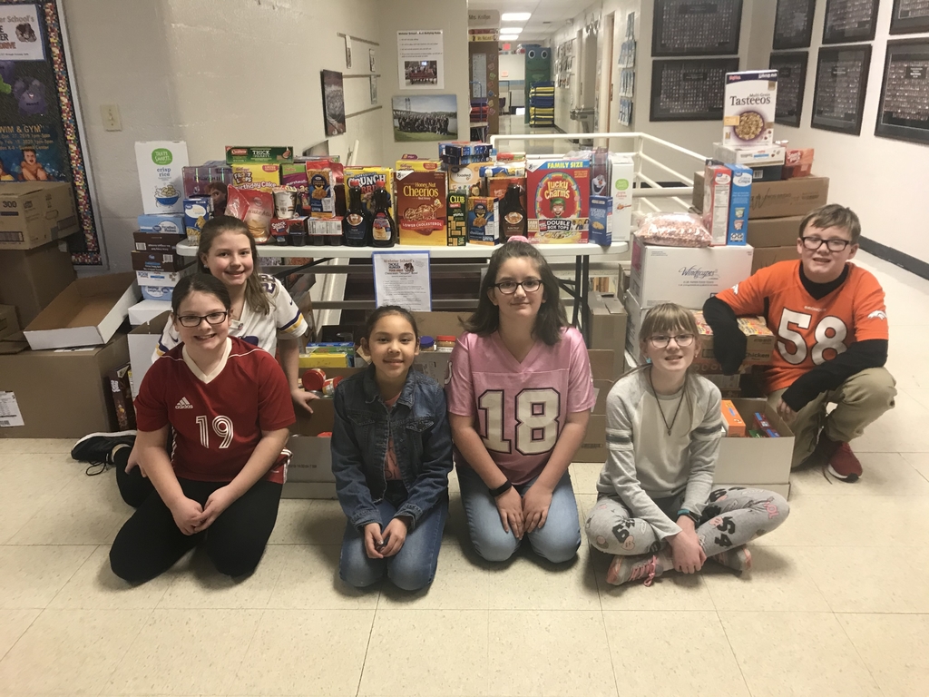 Webster School’s Kindness Challenge to “tackle hunger” in our community was a big success! 